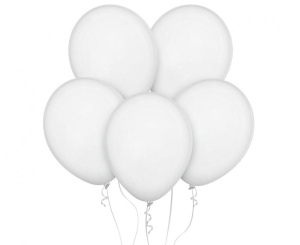 Balony pastel White 11 cali 100 szt Decomex