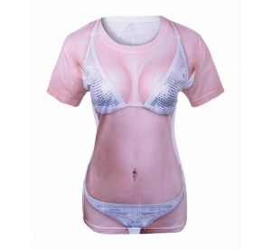 T-shirt z nadrukiem Sexy Lady rozm. L