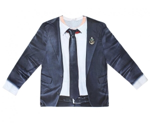 T-shirt z nadrukiem W garniturze rozm. M