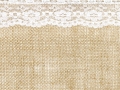Bieżnik jutowy 28cm x 2,75m koronkowy