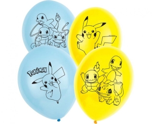 Balony lateksowe Pokemon 27 cm 11 cali 6 szt