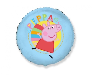 Balon foliowy Peppa Blue okrągły 18 cali