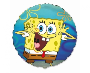 Balon foliowy Spongebob okrągły 18 cali