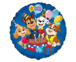 Balon foliowy Psi Patrol Paw Patrol okrągły 18 cali