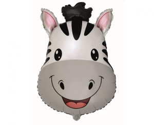 Balon foliowy Zebra głowa 24 cale