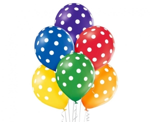 Balony Polka Dots 12 cali 6 szt