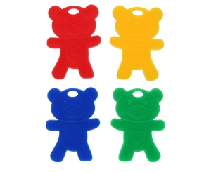 Ciężarki do balonów około 8g 25 szt (misie)