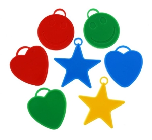 Ciężarki do balonów około 12g 25 szt ( wzorów)