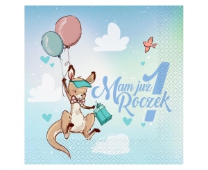 Serwetki Kolekcja Roczek - Kangurek 33 cm x 33 cm 20 szt