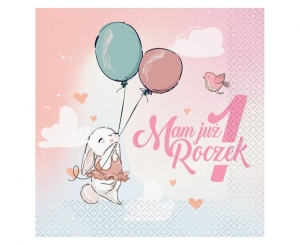 Serwetki Kolekcja Roczek - Króliczek 33 cm x 33 cm 20 szt