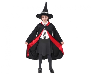 Strój dla dzieci Czarownik (kapelusz peleryna) rozm. 110/120 cm - 4 szt i 130/140 cm - 2 szt