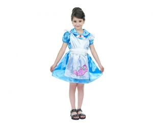 Strój dla dzieci Dziewczynka w błękitnym fartus(sukienka) rozm. 110/120 cm - 4 szt i 130/140 cm - 2 szt