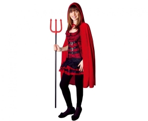 Strój dla dorosłych Diablica (płaszcz) rozm. uniw.