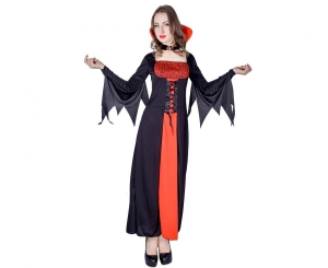Strój dla dorosłych Wytworna Wampirzyca (sukienka) rozm. uniw.