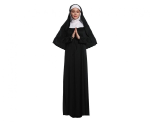 Strój dla dorosłych Zakonnica (nakrycie głowy sukienka) rozm. uniw.