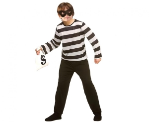 Strój dla dzieci Złodziej (maska na oczy top) rozm. 110/120 cm - 4 szt i 130/140 cm - 2 szt