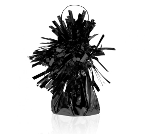 Ciężarek foliowy do balonów z helem czarny 145 g 1 szt