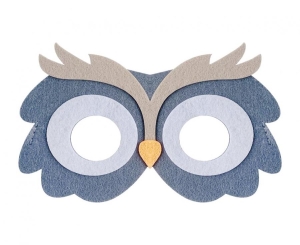 Maska filcowa Sowa