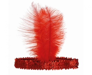 Opaska Retro - Kabaret czerwona