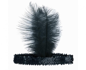 Opaska Retro - Kabaret czarna