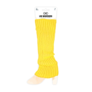 Ocieplacze na nogi żółte 35 cm 2 szt