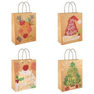 Torebka na prezenty świąteczne i noworoczne średnia 1 szt