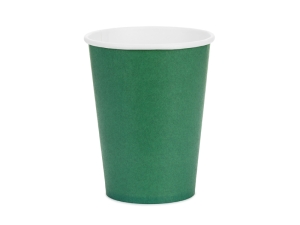 Kubeczki papierowe ciemny zielony 250 ml 6 szt