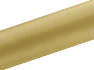 Satyna gładka złoty 16 cm x 9 m