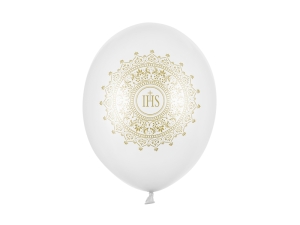 Balony 30cm IHS Metallic Pure White