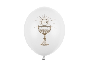 Balony 30cm IHS Pastel Pure White