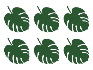 Wizytówki na stół Aloha - Monstera