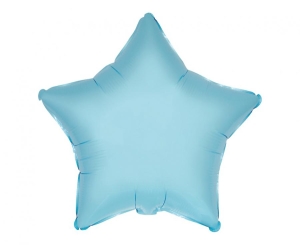 Balon foliowy 18 cali - Gwiazda (niebieska) pakowany