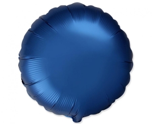 Balon foliowy 18 cali - Okrągły (satynowy Navy Blue) pakowany