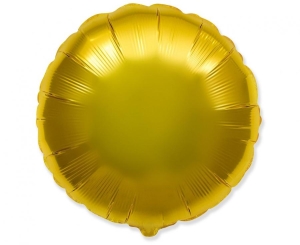 Balon foliowy 18 cali - Okrągły (złoty) pakowany