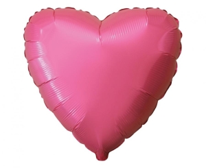 Balon foliowy 18 cali - Serce (pastel czerwony) pakowany