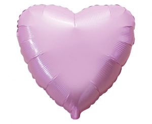 Balon foliowy 18 cali - Serce (różowe delikatne) pakowany