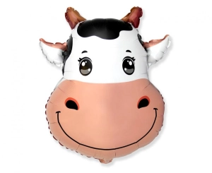 Balon foliowy 24 cale - Krowa (głowa) pakowany