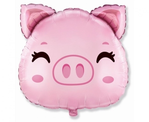 Balon foliowy 24 cale - Świnka pakowany