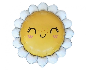 Balon foliowy 24 cale - Uśmiechnięta Stokrotka pakowany