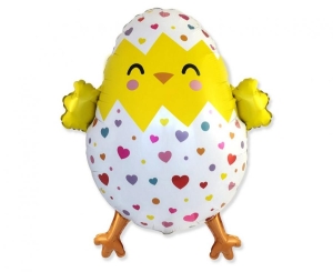 Balon foliowy 24 cale - Wesoły Kurczak pakowany
