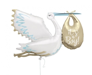 Balon foliowy 62" Bocian - It's a Boy