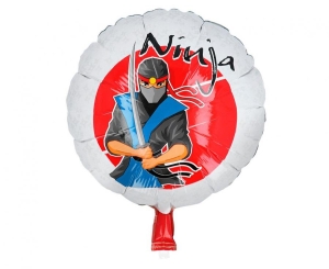 Balon foliowy Ninja dwustronny 45 cm