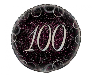 Balon foliowy UQ 18 cali Prism z nadr. 100 różowy