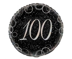 Balon foliowy UQ 18 cali Prism z nadr. 100 srebrny