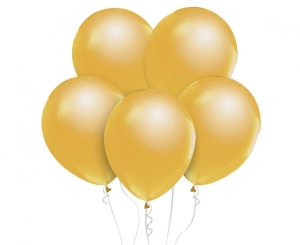 Balony 12" metalik jasnozłote 10szt.