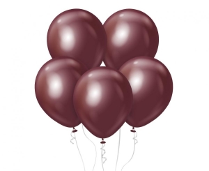 Balony Kalisan 12 cali mirror bordowe 50 szt