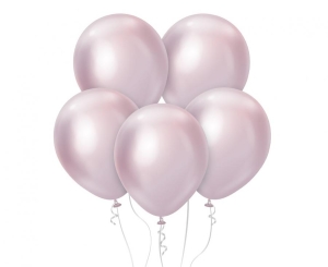 Balony Kalisan 12 cali mirror różowo-złote 50 szt