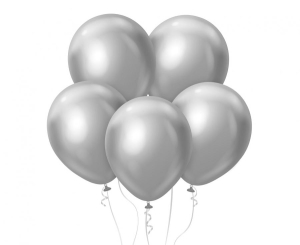 Balony Kalisan 12 cali mirror srebrne 50 szt