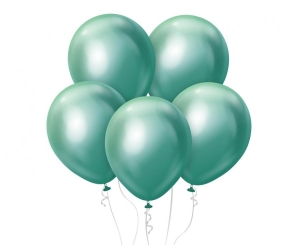 Balony Kalisan 12 cali mirror zielone 50 szt