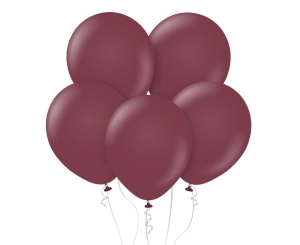 Balony Kalisan 12 cali standard bordowe 100 szt